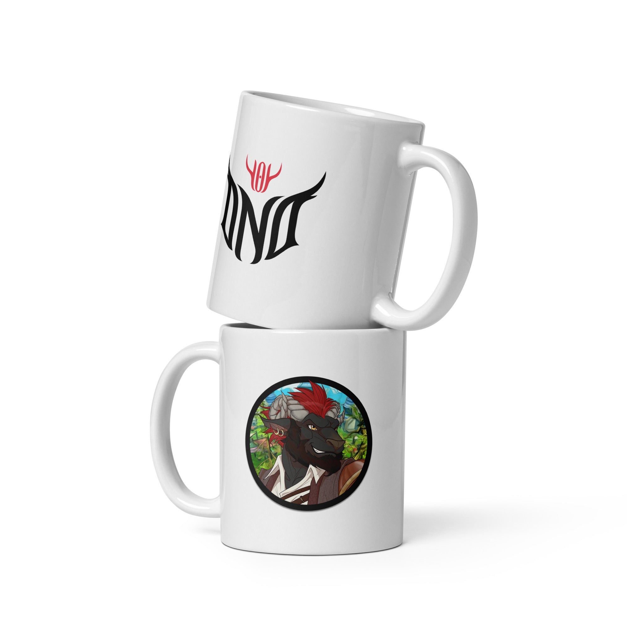 White glossy mug - Minnis
