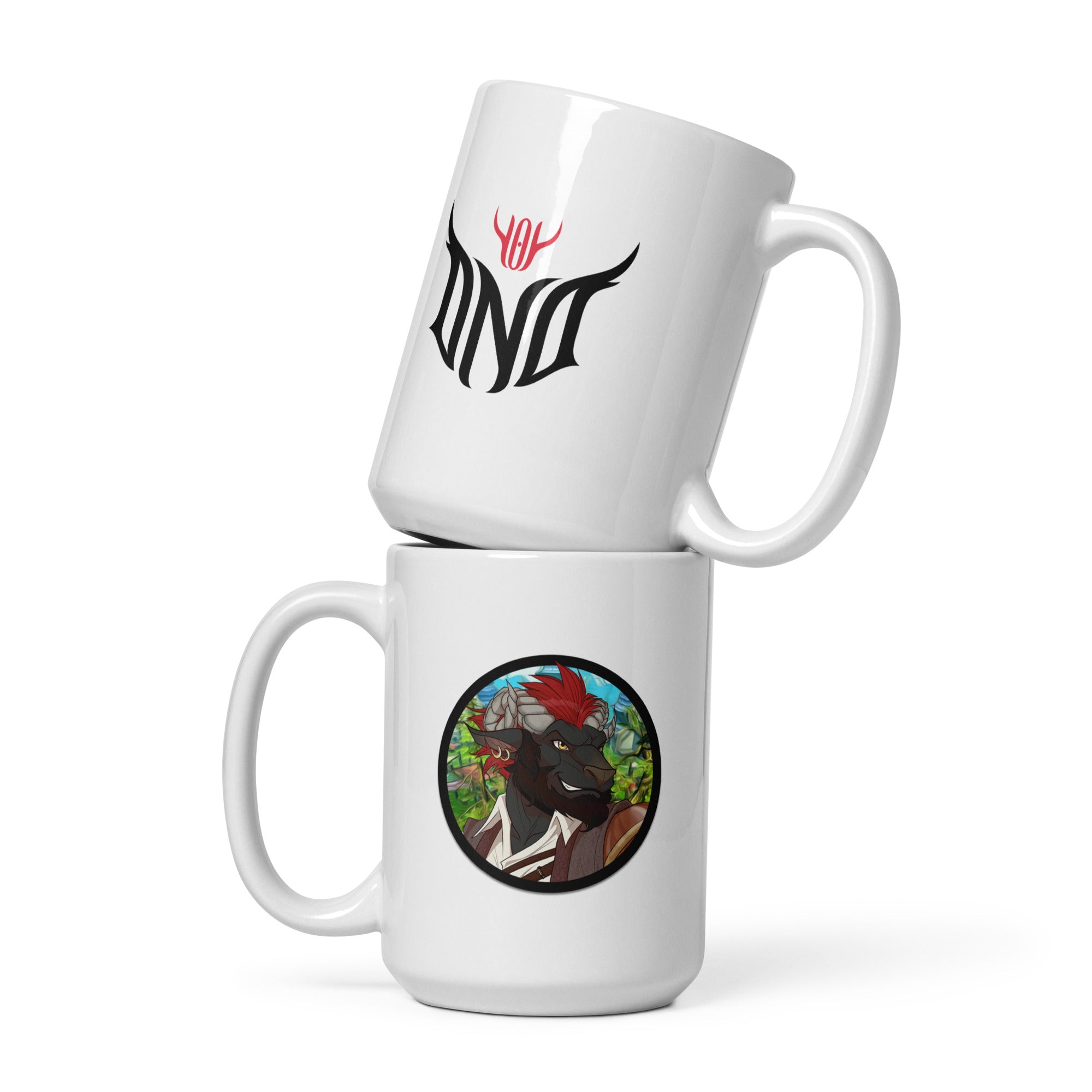 White glossy mug - Minnis